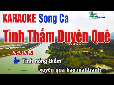 Tình Thắm Duyên Quê Karaoke || Tone Song Ca - Nhạc Sống Thanh Ngân