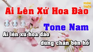 Ai lên sứ hoa đào 