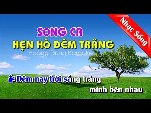 Hẹn Hò Đêm Trăng Karaoke nhạc sống cha cha cha - Hen ho dem trang karaoke song ca