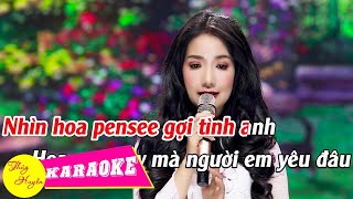 [KARAOKE] Cánh Hoa Pensée - Beat Chuẩn | Thúy Huyền