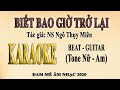 BIẾT BAO GIỜ TRỞ LẠI (NTM)