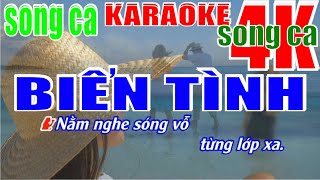 KARAOKE Biển tình SONG CA - KARAOKE 4K