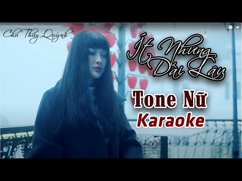 Karaoke Beat Chuẩn | Ít Nhưng Dài Lâu - Chu Thúy Quỳnh | Tone Nữ (Ebm) Beat by TàiZ