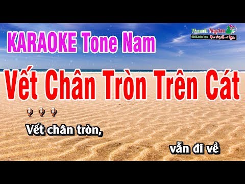 Vết Chân Tròn Trên Cát Karaoke - Nhạc Sống Thanh Ngân