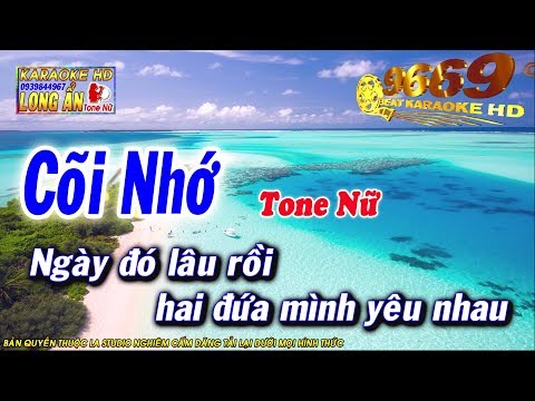 Karaoke Cõi Nhớ | Tone Nữ | Nhạc sống LA STUDIO | Karaoke 9669